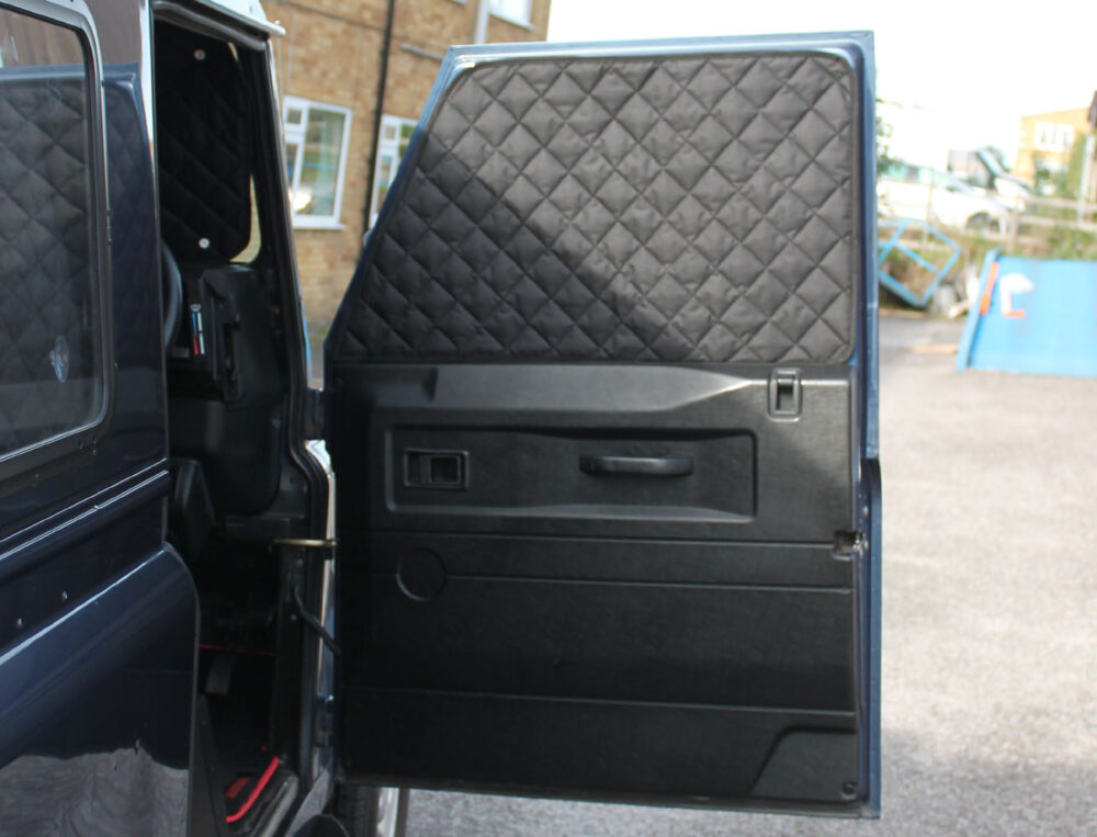 land rover defender quilted blackout blinds