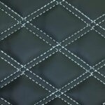 black and grey double stitch detail